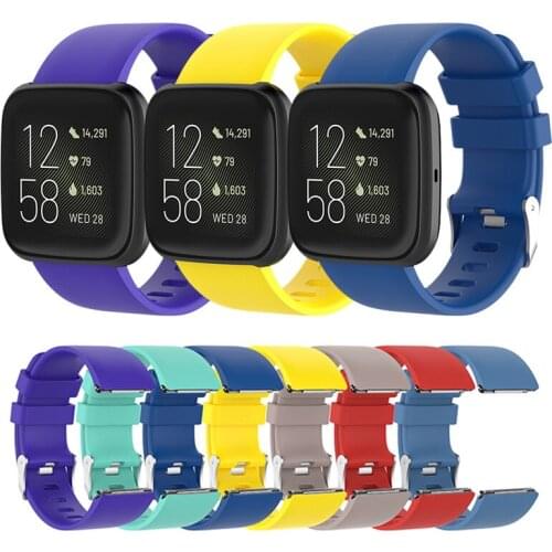 Replacement Band For Fitbit Versa 2/Versa Lite Strap Soft Silicone Waterproof Wrist Accessories Strap For Fit bit Versa Bracelet