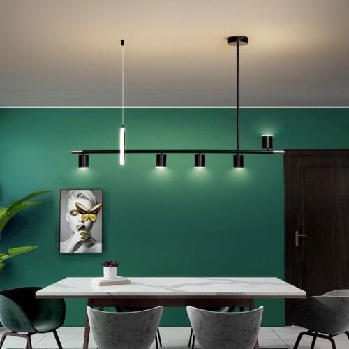 Modern LED Pendant Light Iron Gold Black Minimalist Restaurant Bar Fixture Decoration Kitchen Island Indoor nordic chandeliers
