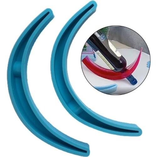 DIY Crafts Decoration Casting Tool Epoxy Resin Mold Red Wine Rack Silicone Mould