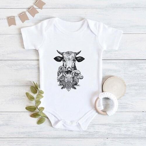 Vegan Harajuku Vintage Newborn Clothes Toddler Girl Boy Baby Bodysuit Meilleure Amie Twin Childrens Body Summer Ropa Bebe Niña