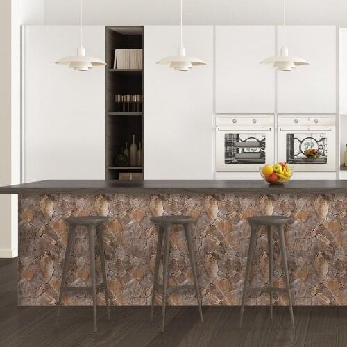 3M Brick Pattern Waterproof Glue-Free Wall Sticker Wall Waistline Decorative Painting Wallpaper Retro Wallpaper