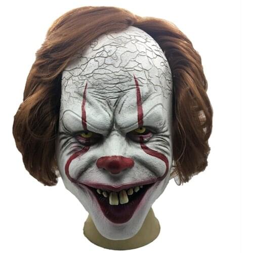 The Return of the Clown 2 Scary Clown Mask Halloween Party Horror Props Clown Mask