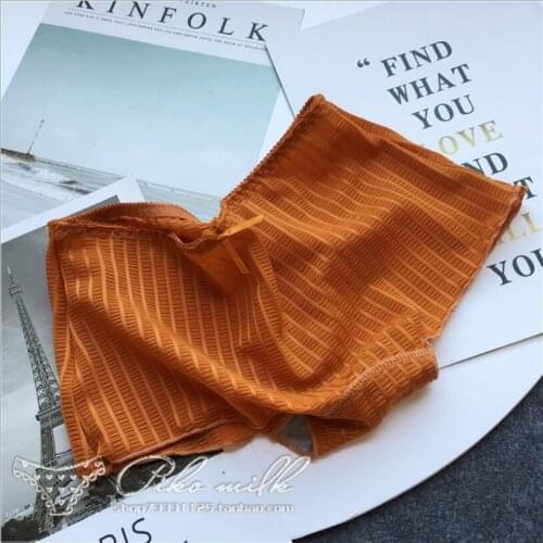 High Elasticity Ice Silk Women Short Underwear Safety Pants Colored Seamless Panties Sex Crotch Cotton Briefs Lingerie S1362