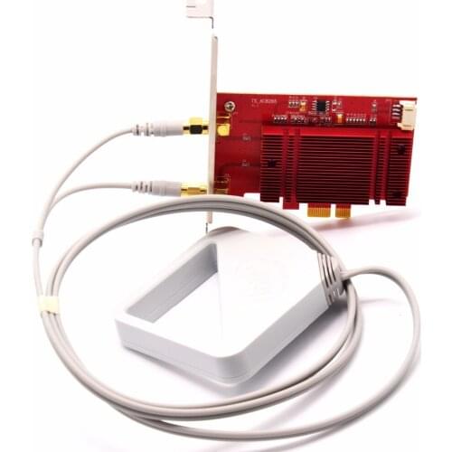 WTXUP Wireless-AC 8265 802.11AC 867Mbps Desktop PCi-e WiFi Adapter with WiFi Antenna for Intel 8265ac + Bluetooth 4.2