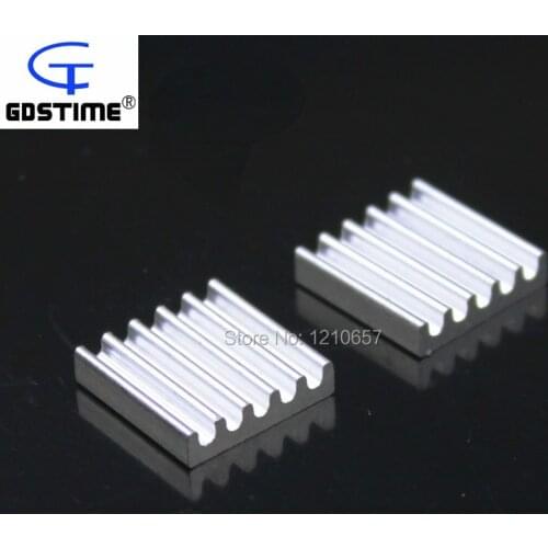 100PCS LOT Universal Chip Cooler IC Circuit Board Heat Sink Aluminium 13mm x 13mm x 3mm