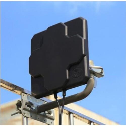 2*22dBi Outdoor 4G LTE MIMO Antenna Dual Polarization Panel Directional External Antenne For Wirness N / SMA Male 20cm Cable