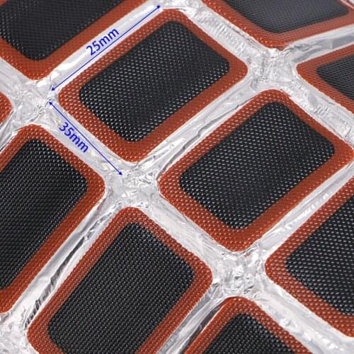 48pcs Bike Bicycle Tire Patches Repair Glue Tyre Tube Rubber Puncture Repair Kit