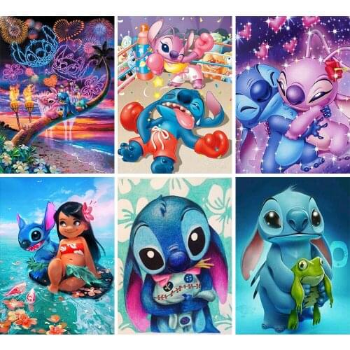 Disney Full Round/Square Diamond Painting Cartoon Pattern Diamond Mosaic Embroidery Home Decor Wall Art Cross Stitch Kits Gift