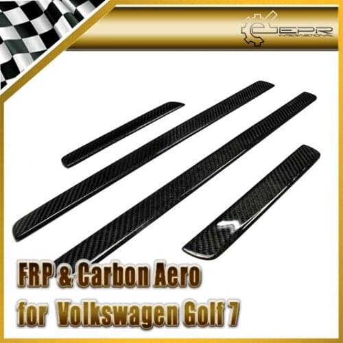 Car Styling For VW VW Golf 7 GTI/TSI Carbon Fiber Door Sill 4pcs