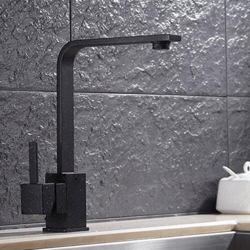 Free shipping Luxury Black bronze kitchen faucet with solid brass kitchen sink faucet of hot cold kitchen water faucets