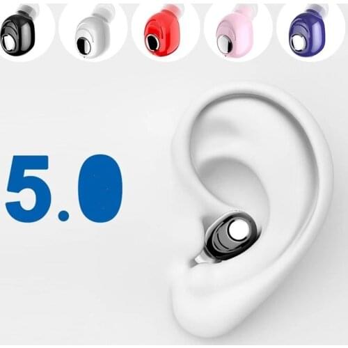 Bluetooth Headset Bluetooth 5.0 Handsfree Headphones Mini Wireless Mobile Phone Earphone Earbud Earpiece For iPhone xiaomi