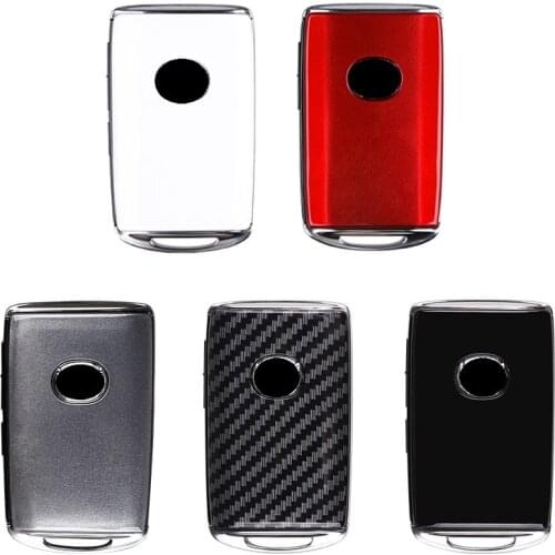 Carbon fiber ABS Key Fob Shell Replacement for For Mazda 3 Alexa CX4 CX5 CX8 2019 2020 2/3/4Button Smart Remote Car Key