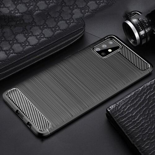 For Samsung Galaxy A51 A 51 Case Soft Silicone Brushed Cover For Samsung Galaxy A71 A41 A31 A21 A21S Rugged Armor Phone Cases