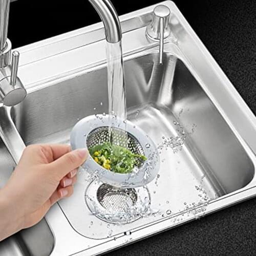 1PCS Bathroom Sink Strainer Drain Filter Stainless Steel Sink Strainer Sewer Bathtub Floor Drain Kitchen Sink Access Kitchen