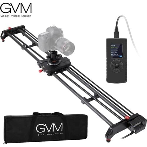 GVM GR-120QD Camera Slider 120cm Motorized Photography Track Dolly Video Stabilizer Rail Carbon for DSLR Camera Camcorder Phone