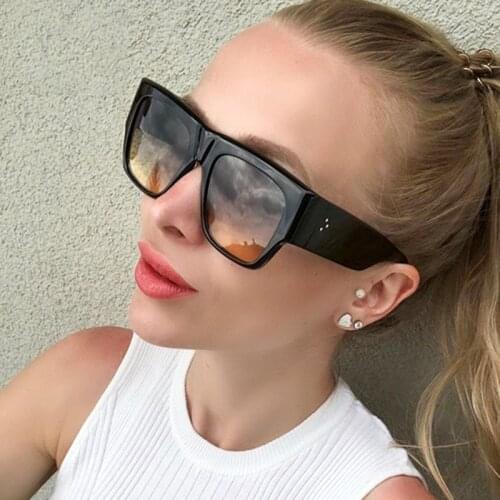 JackJad 2020 Fashion Women Cool Square Style Gradient Sunglasses Vintage Three Dots Brand Design Sun Glasses Oculos De Sol 95250