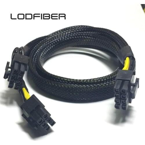 LODFIBER 8pin to 6+8pin Power Cable for DELL T3600 and Intel Xeon Phi GPU 35cm