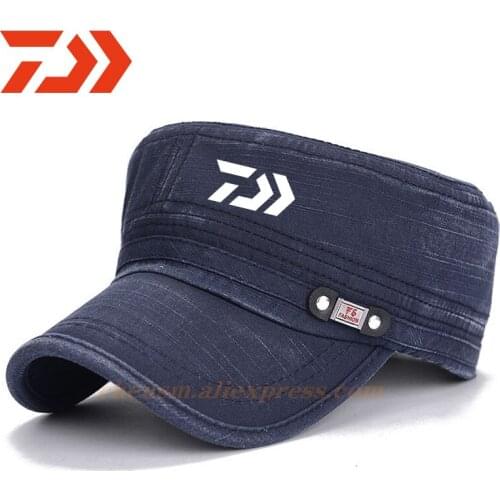 2021 DAIWA Summer Men UV Protection Peaked Cap Fishing Cap Sports Cap Quick Dry Flat Top Camouflage Sunscreen Hat Baseball Cap