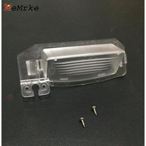 EEMRKE Car Rear View Camera Bracket License Plate Lights Housing Mount for Mitsubishi Eclipse Cross 2017 2018 2019