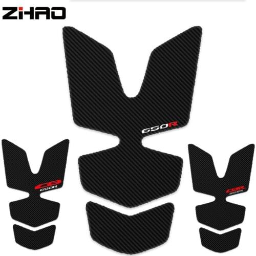 Motorcycle Tank Pad Sticker For Honda CB650R CBR650R Oil tank Protector tank grip Decals3D carbon fiber