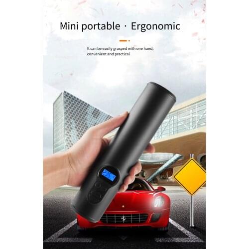 150PSI Car Tyre Inflator LED Lighting Tire Inflatable Pump Portable Air Compressor for Cars Wheels Tires Electric P001