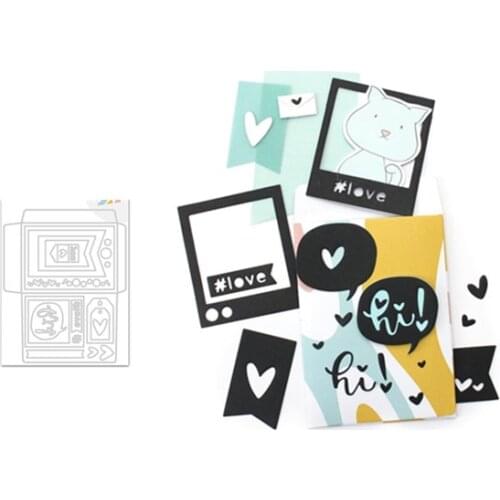 ZY 2021 New Arrival Presell envelope Metal Cutting Dies for DIY Scrapbooking/photo album Decorative Embossing DIY Paper Cards