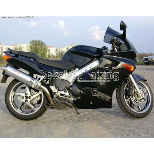 Body Kit For Honda VFR800 98 99 00 01 VFR 800 RR VFR800RR 1998 1999 2000 2001 Full Black Aftermarket Motorbike Fairing