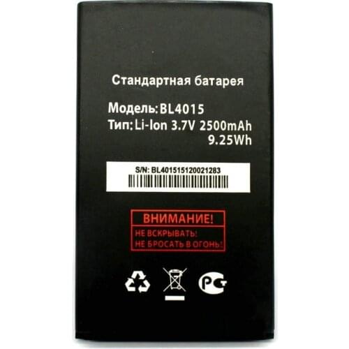 For Fly IQ440 3.7V 2500mAh Original Replacement Phone Li-ion Battery BL4015 BL 4015 Mobile Phone
