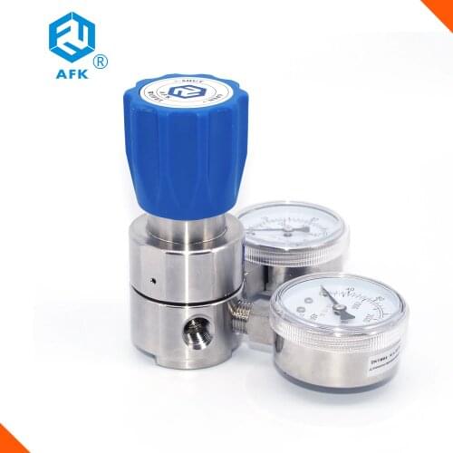 Stainless steel 316L single stage 1/4"Female NPT High pressure nitrogen gas pressure regulator 3000psi