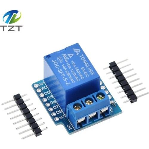1Set For Wemos D1 Mini Relay Shield One Channel for Wemos D1 Mini Relay Module For Arduino ESP8266 Development Board