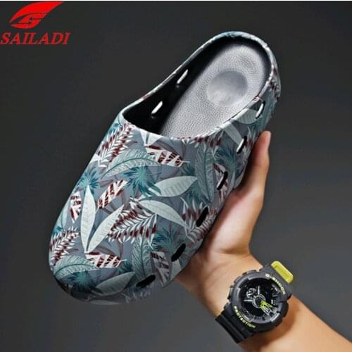 Sailadi Sandals Shoes Men Women Summer Casual Fashion Comfortable Breathable Baotou Outdoor Walking Beach Slippers Shoes S622A