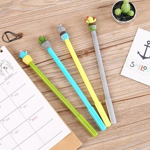 1pcs Cartoon Cactus Style Ballpoint Pen Creative Ballpen Kawaii Magical Pen Fashion School Office Writing Supplies