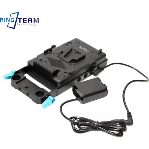 FZ100 DC Coupler DC to FZ100 Dummy Battery + V Mount Plate for Sony Camera ILCE-9 ILCE9 a9 ILCE-7RM3 ILCE7RM3 a7RM3