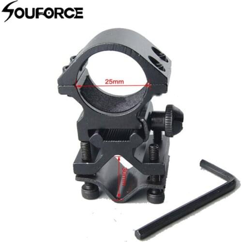 Tactical Converter Barrel Mount Diameter 25mm with Adapter fit 20-30mm rail for Scope/Sight/Laser/Light/Torch Hunting