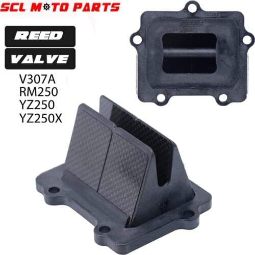 ALconstar-Carbon Fiber Reed Valve For SUZUKI RM250 1996 1997 2003-2008 Motorcycle Parts for YAMAHA YZ250/YZ250X 1997-2019 V307A