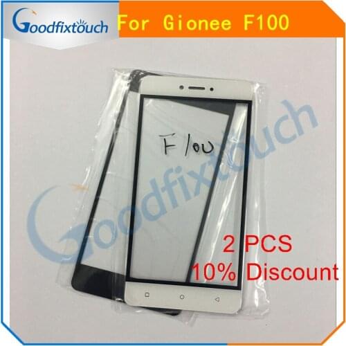 For Gionee F100 Front Screen Outer Glass Touch Outer Cover Panel Lens Replacement Parts Black/White