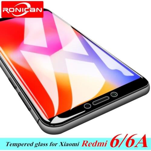 For Redmi 6 6A Tempered glass for Xiaomi Redmi 6A Screen protector RONICAN High quality Protective film 2.5D Full Cover Glass
