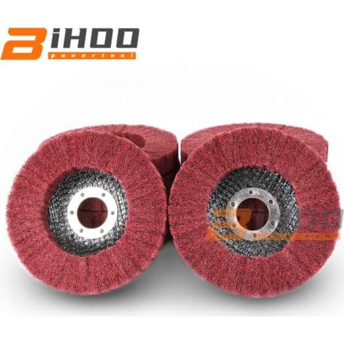 4.5inch/115mm Nylon Fiber Flap Polishing Wheel 320Grit Non-woven Grinding Disc For Angle Grinder Dremel Accessories 1-10pcs