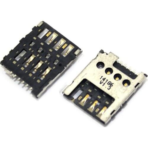 10pcs/lot New sim card holder adapters socket slot connector For Nokia X XL lumia 630 638 636 530 730 rm1010 1027 15.5*13*1.5mm
