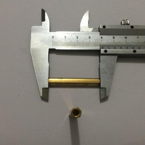 10pcs M4 x 40mm Brass Hexagonal Threaded Double Pass Spacers Hexagon Copper Post