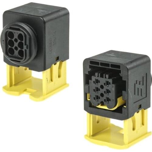 2/5/10/20/50pcs/lot TE 6 Pin/Way Front Light Connector Plug With Terminal Seal For Scania Truck 1-1418469-1