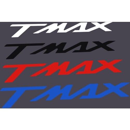 2 pcs Motorcycle Emblem Badge Decal White Black Stickers Red Blue Logo "TMAX" For YAMAHA TMAX125 TMAX250 TMAX300 TMAX530 TMAX600