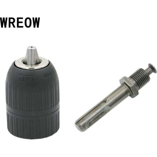 1/2-Inch 3-Jaw Drill Chuck Metal Keyless Impact SDS Hammer Durable Drill Chuck Power Tool Accessories Hand Tool Drill Bit Tool
