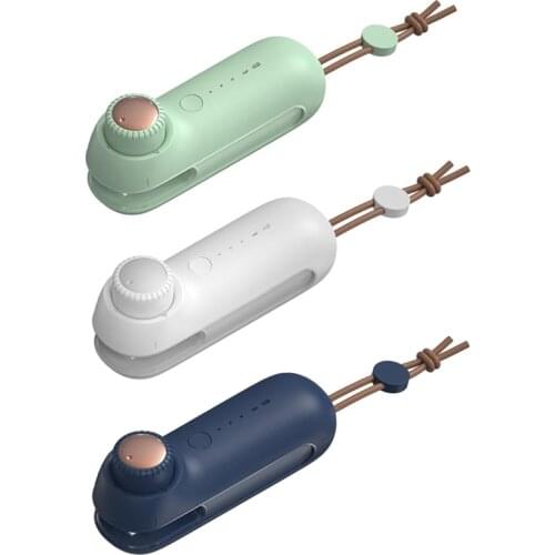 Hot USB Rechargeable Sealing Machine 3 Gear Adjustment Mini Portable Pressing Heating Vacuum Food Sealer Packer