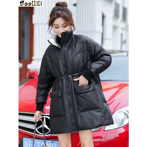 Boollili Genuine Leather Jacket Sheepskin Coat Women Clothes 2020 New Korean Fashion Duck Down Coat Winter Coat Women