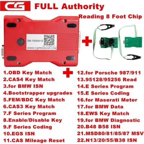 Full Version CGDI Prog for BMW MSV80 Auto key programmer + Diagnosis tool+ IMMO Security 3 in 1 Add for BMW FEM/EDC Function