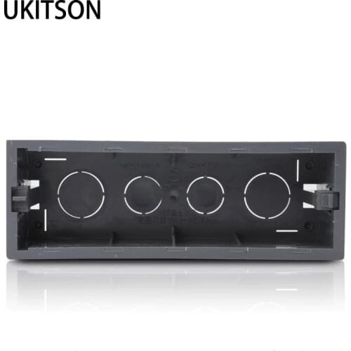 Black Color 118 Type Insert Wall Boxes Hidden Mount Box Enclosure Junction Wiring Case