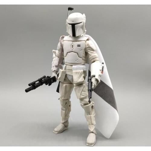 SW Wars Bounty Hunter Fett White 6" Loose Action Figure