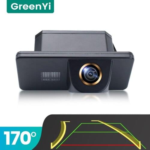 GreenYi Trajectory 170° AHD Car Rear View Camera for BMW 1/3/5/6 Series X6 X5 E39 E81 E87 E90 E91 E92 E60 E61 E70 Night Vision