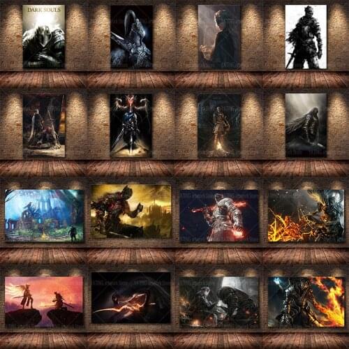 Dark Souls-Classic game posters and canvas paintings Nordic style home decoration murals and childrens room decoration painting
